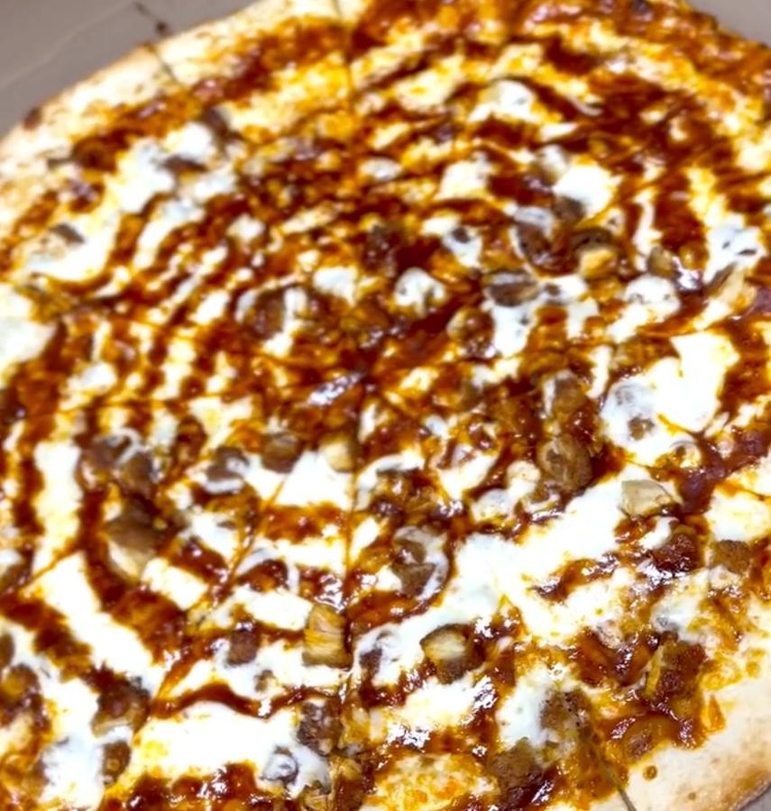 Coley's specialty BBQ pizza